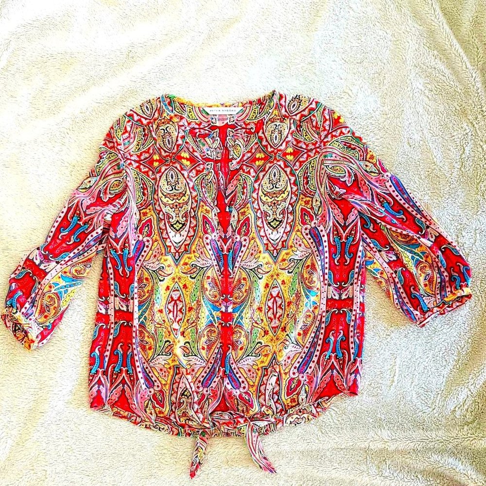 Peter Nygard Paisley Blouse